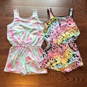 Vibrant Tie-Dye Kids Romper Set